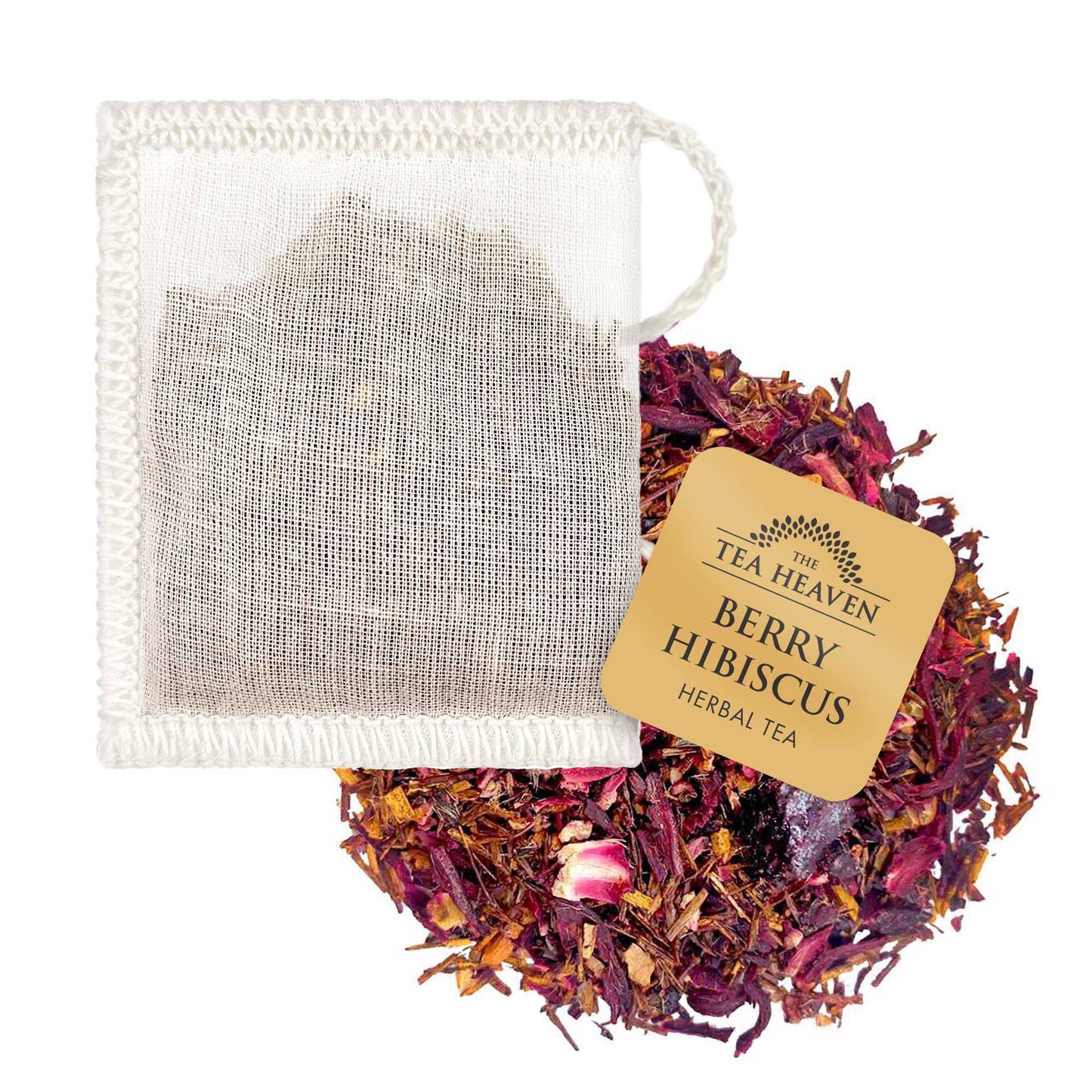 Berry Hibiscus Mini Tea Bag Canister, 6 teabags (add on for the build a gift box listing)
