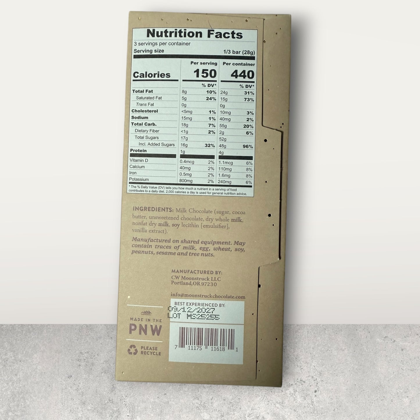 Moonstruck Creamy Milk Chocolate Bar(add on item for the build a gift box listing only)