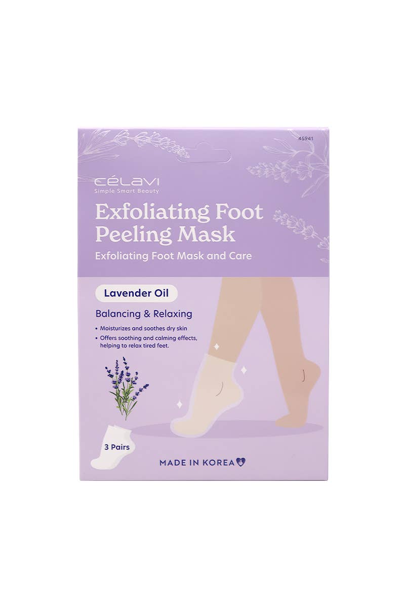 Celavi 45941 Lavender Exfoliating Foot Peeling Mask - 1 pair