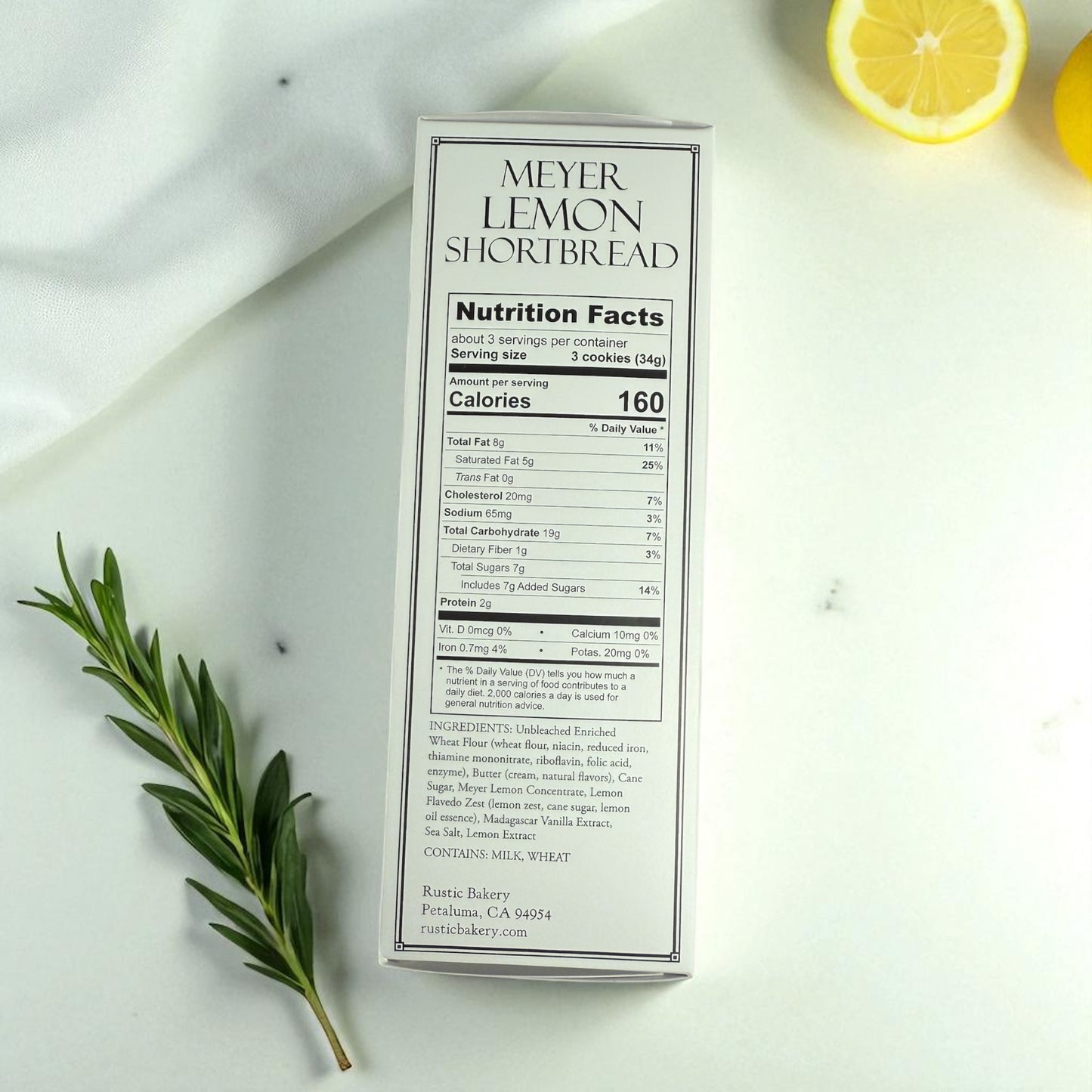 Biscottea Lemon Shortbread (add on for the build a gift box listing only)