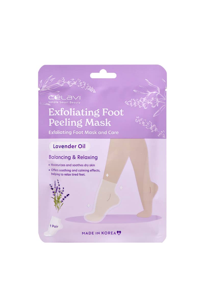 Celavi 45941 Lavender Exfoliating Foot Peeling Mask - 1 pair