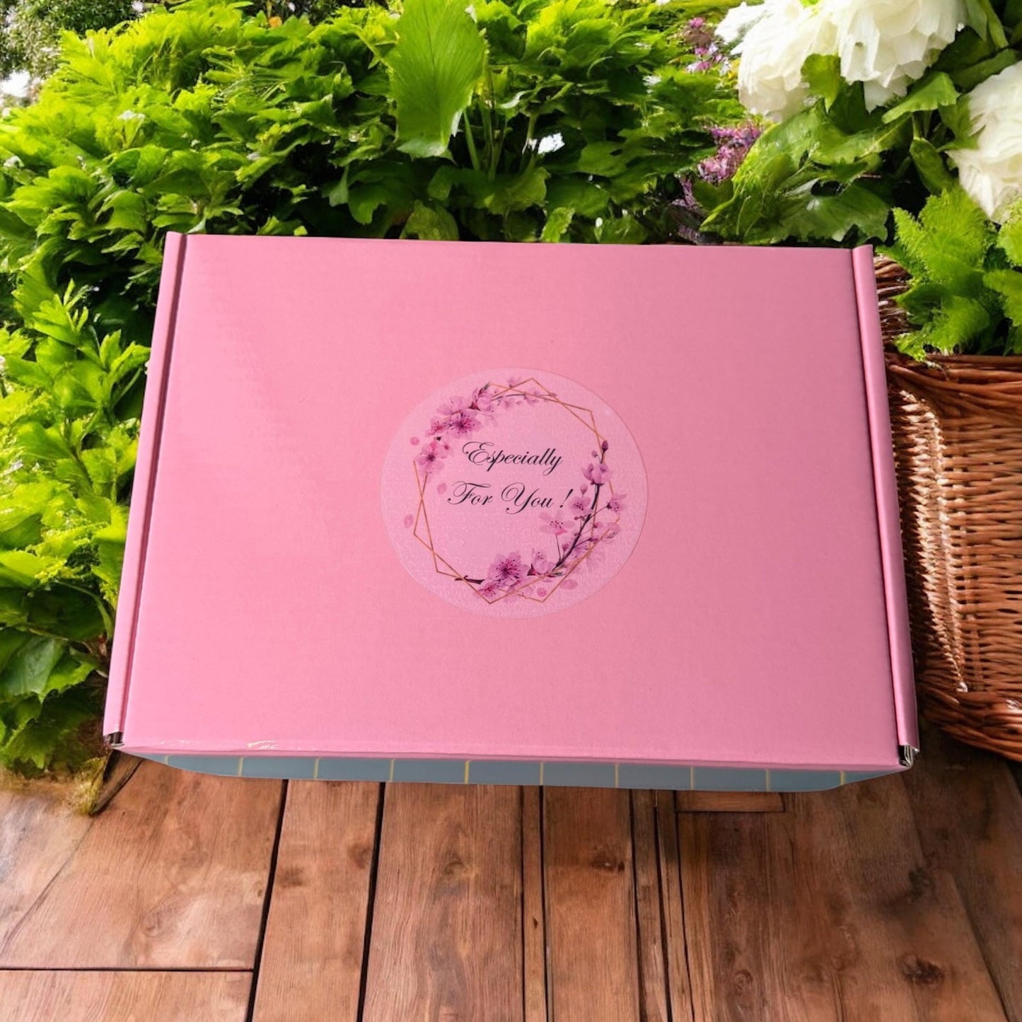 Lavender vines microwavable rice neck hot pack gift box