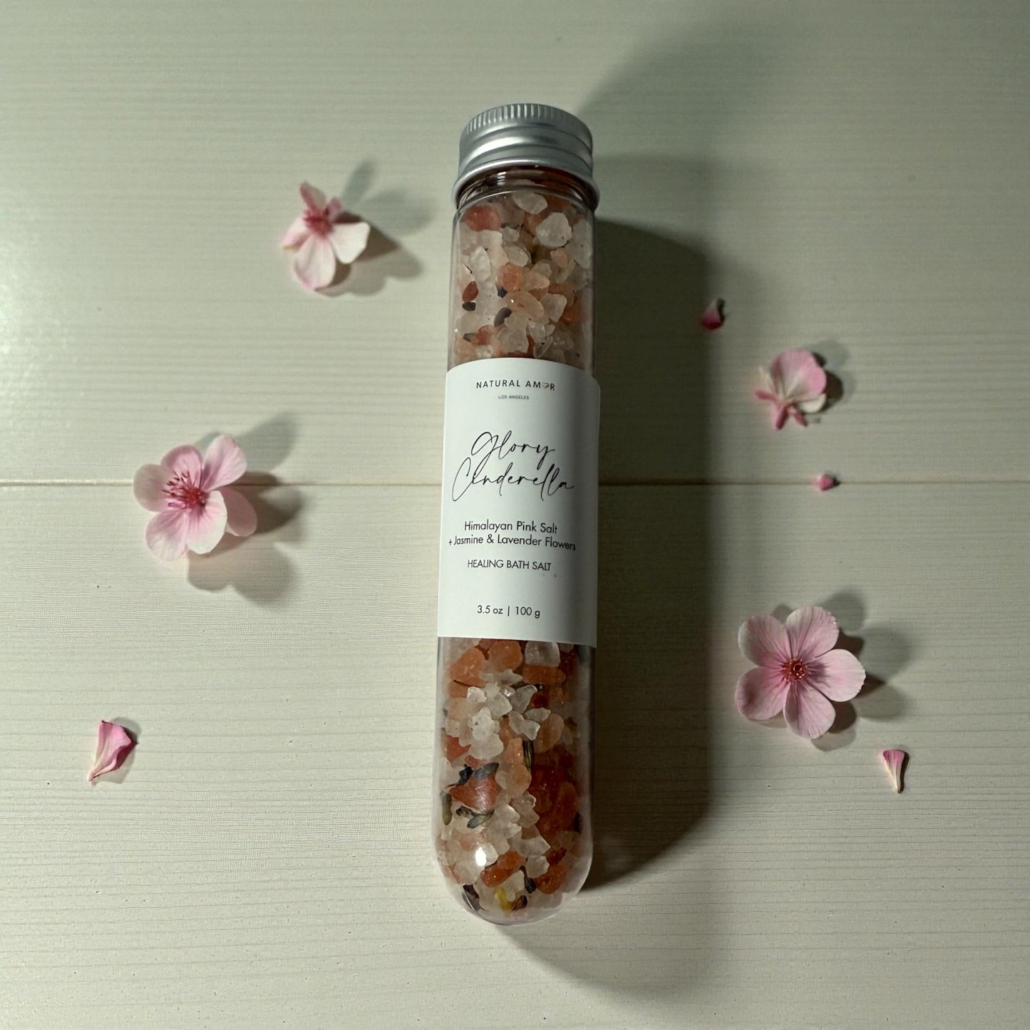 Natural Amor Glory Cinderella Bath Salt, 3.5oz tube (add on item for the build a gift box listing only)