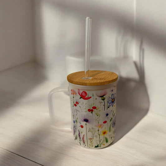 Wild Flowers-frosted mug