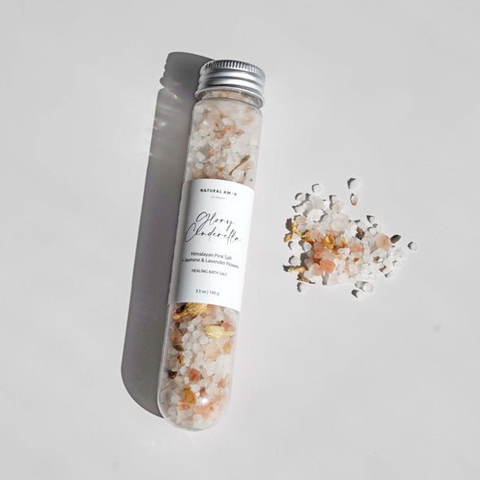 Natural Bath Salt in Tube 3.5oz with Natural Ingredients: Glory Cinderella