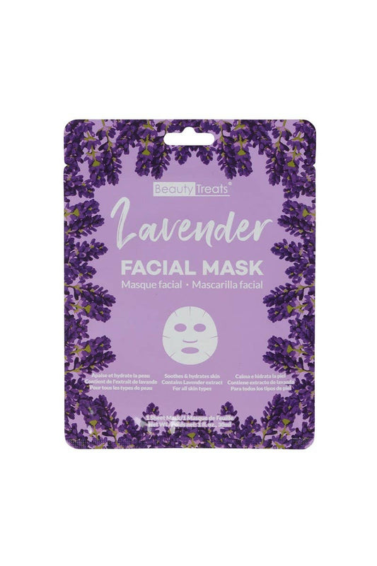 Beauty Treats  Facial Mask Sheet Lavender