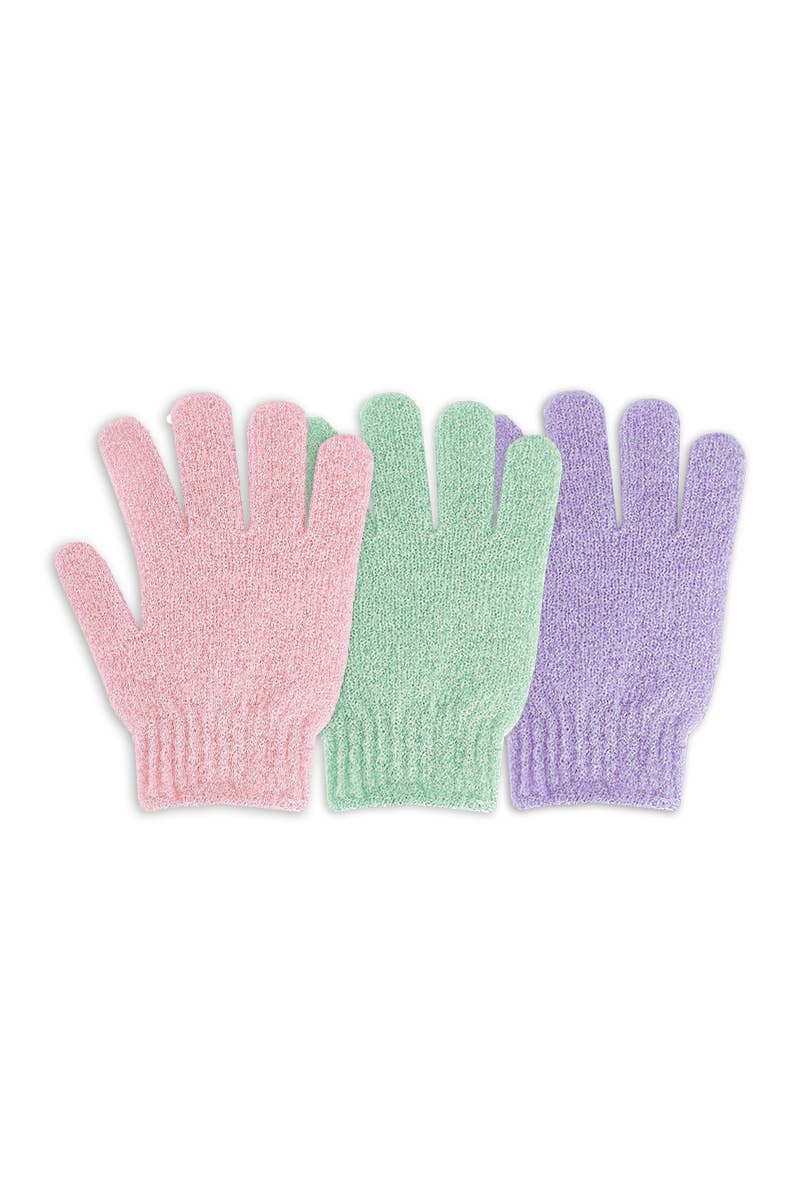 CALA 68145 Exfoliating Bath Gloves, 1 pair