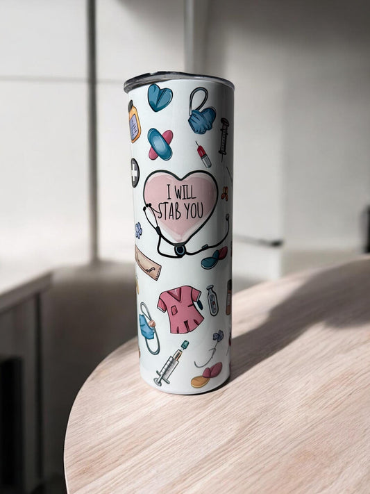 20 oz. Nurse funny tumbler