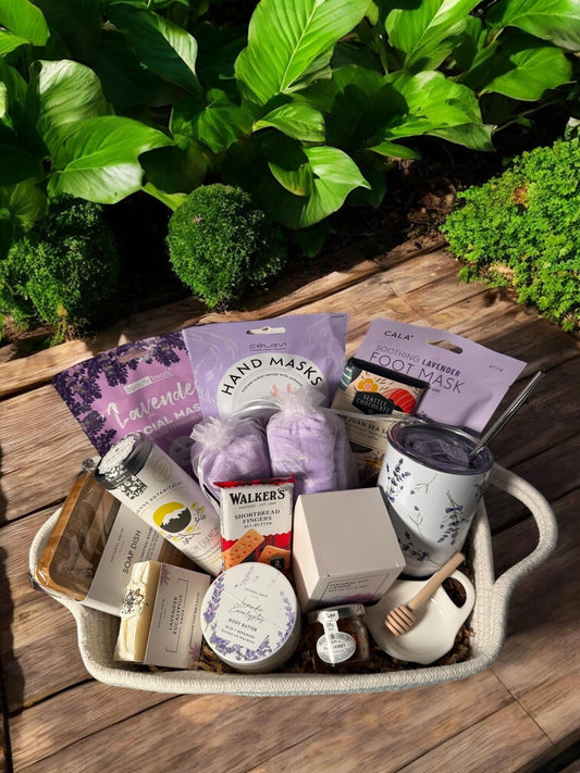 Lavender Care Gift Basket